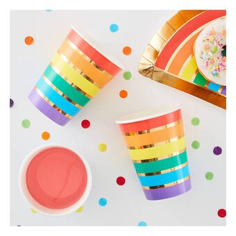 Ginger Ray Over The Rainbow Paper Cups 8 Pack