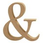 MDF Wooden Ampersand Symbol 13cm image number 1