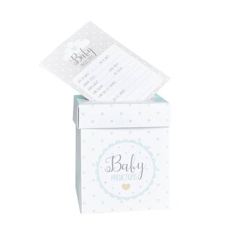 Grey Baby Shower Prediction Cards 20 Pack