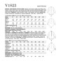 Vogue Women's Shirt  Sewing Pattern V1823 (B5 8-16) image number 2