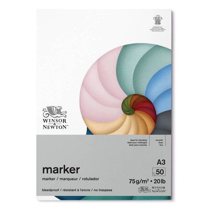 Winsor & Newton Bleedproof Marker Paper A3 50 Sheets image number 1