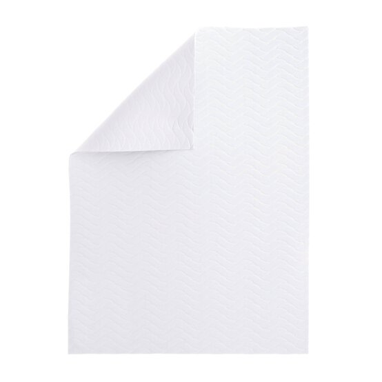 White Wavy Embossed EVA Foam Sheet 22.5cm x 30cm image number 1