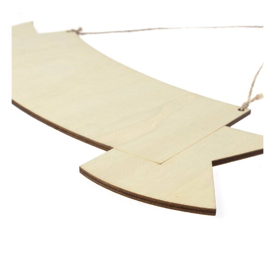 Hanging Wooden Sign 30cm x 12cm image number 3