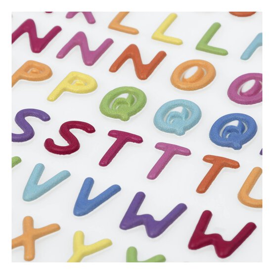 Matt Bright Puffy Alphabet Stickers image number 2