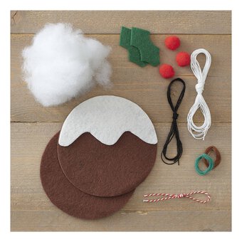 Make Your Own Felt Christmas Pudding Decoration Kit
