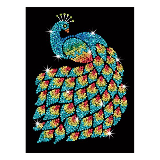 Kitfix Peacock Sequin Art Purple Kit image number 5