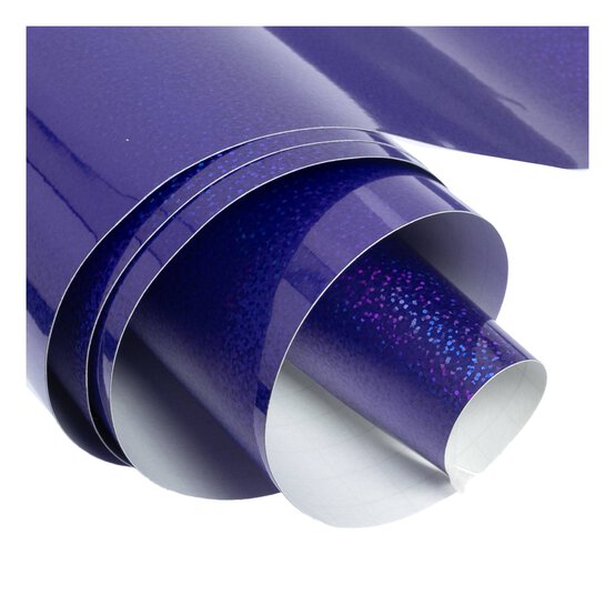 Purple Holographic Sparkle Permanent Vinyl 12 x 24 Inches image number 3