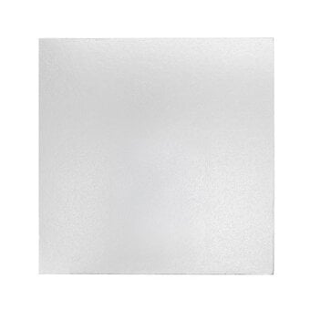 Silver Square Double Thick Card Cake Board 11 Inches