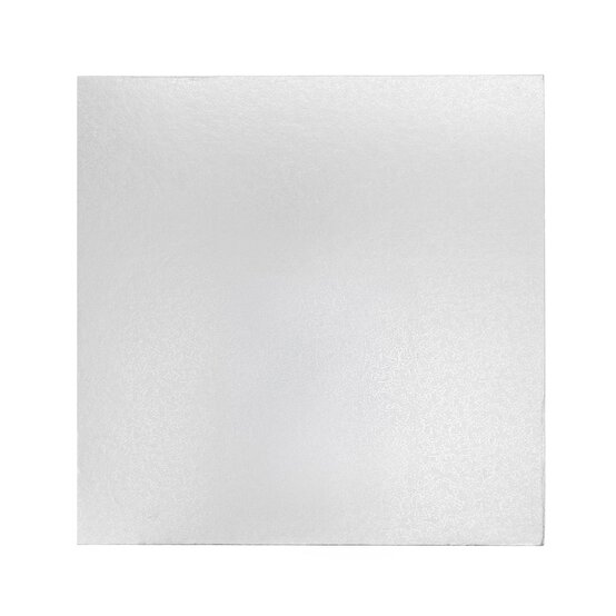 Silver Square Double Thick Card Cake Board 11 Inches image number 1