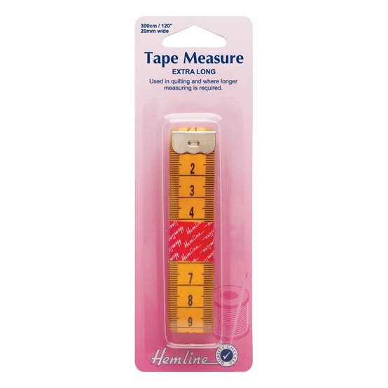 Hemline Extra Long Tape Measure 300cm image number 1