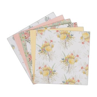 Papermania Blooming Bouquets Paper Pad 6 x 6 Inches 18 Sheets