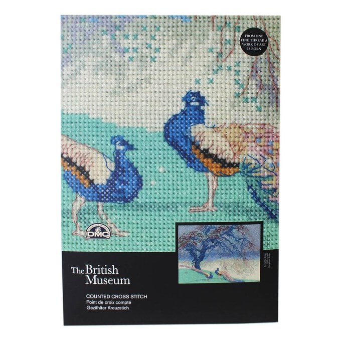 British Museum When Winter Wanes Cross Stitch Kit 14 x 10 Inches image number 1