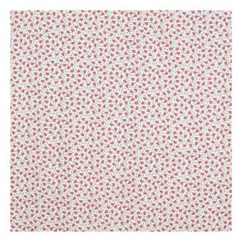 Red Sophie Basic Cotton Fabric by the Metre