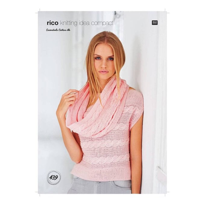 Rico Essentials Cotton DK Top and Snood Digital Pattern 439 image number 1