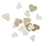 Gold Glitter Wooden Hearts 18 Pack image number 1