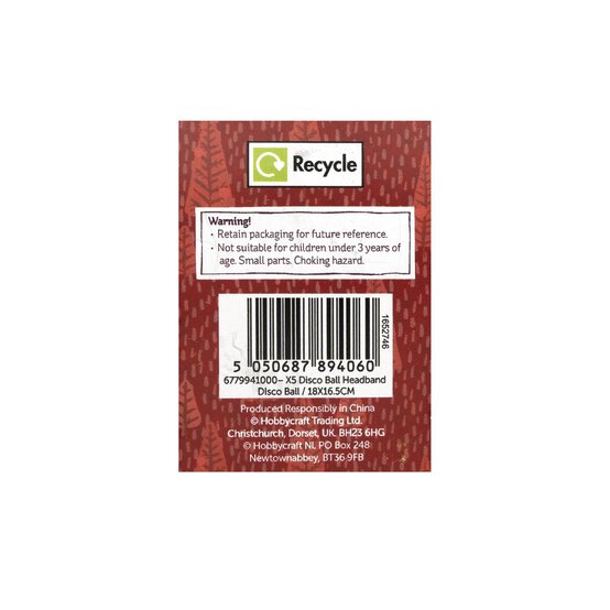 Silver Mirror Ball Headband image number 5