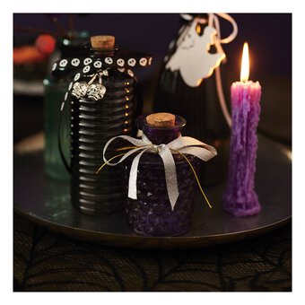 Purple Potion Bottle with Cork Top 11cm