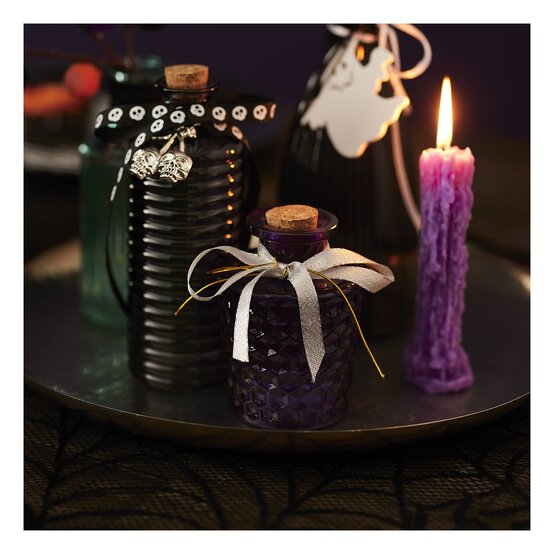 Purple Potion Bottle with Cork Top 11cm image number 2