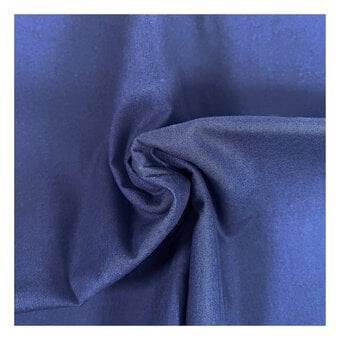 WI Navy Premium Organic Cotton Fabric by the Metre