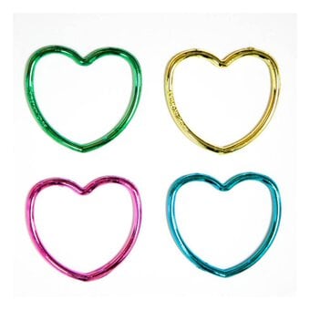 Shiny Heart Bracelets 12 Pack