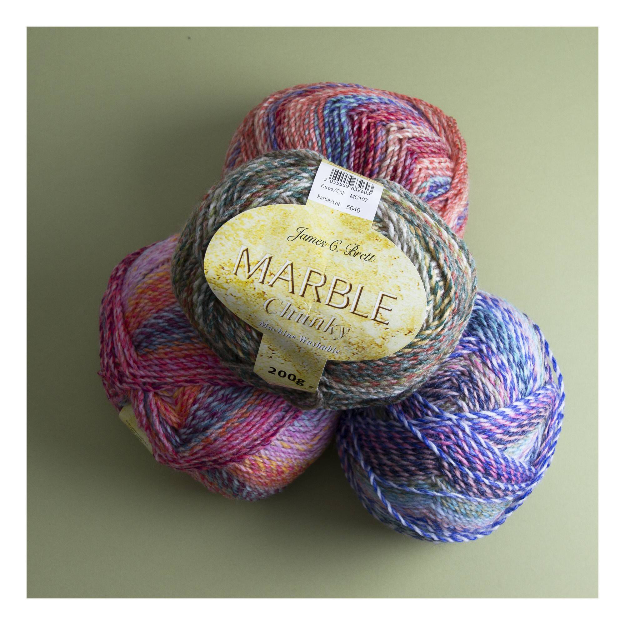 James C Brett Fruit Sorbet Marble Chunky Yarn 200g Hobbycraft