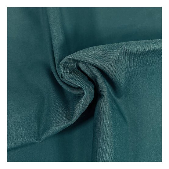 WI Teal Premium Organic Cotton Fabric by the Metre image number 1
