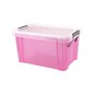 Whitefurze Allstore 1.7 Litre Transparent Pink Storage Box 1.7 Litre image number 1