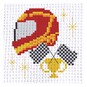 Mini Racing Helmet Cross Stitch Kit image number 1
