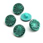 Hemline Emerald Round Shanked Buttons 15mm 5 Pack image number 1