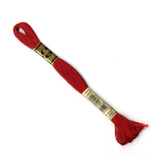 DMC Red Mouline Special 25 Cotton Thread 8m (498)