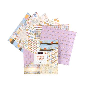 Festival Frenzy Paper Pad 6 x 6 Inches 18 Pack
