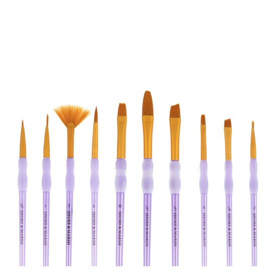 Shore & Marsh Taklon Grip Brushes 10 Pack image number 6