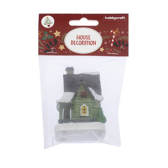 Green House Resin Decoration 8cm image number 3