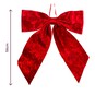 Extra Large Red Velvet Bow 56cm image number 3
