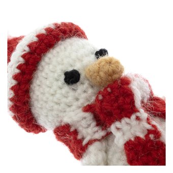 Hanging Crochet Snowman Decoration 10cm