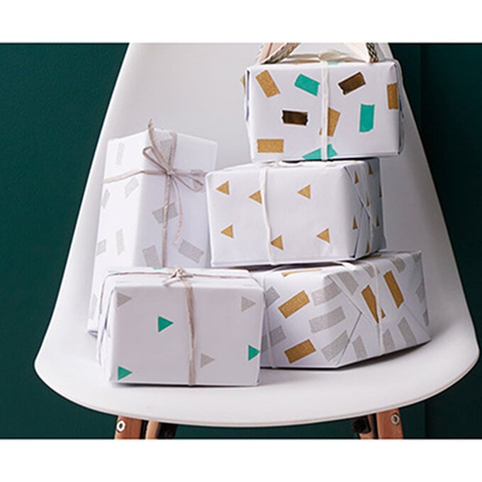 How to Make Washi Tape Gift Wrap image number 1
