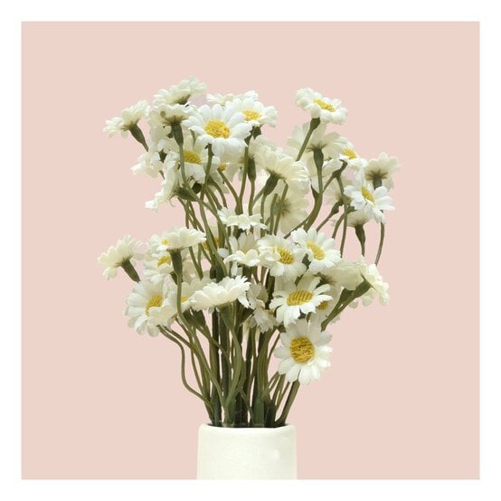 White Daisy Spray 26cm image number 1