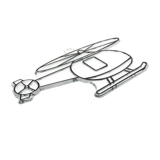 Helicopter Plastic Suncatcher image number 3