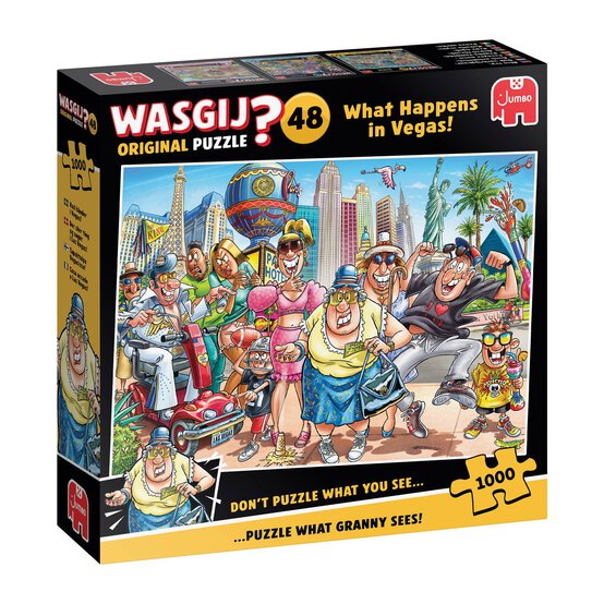 Wasgij Original 48 What Happens in Vegas Jigsaw Puzzle 1000 Pieces image number 1