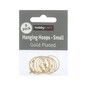 Gold Plated Hanging Hoops 15mm 8 Pack image number 1