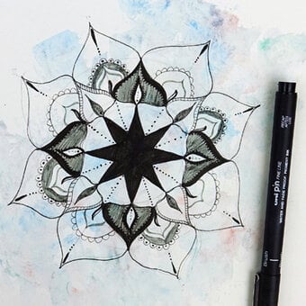 How to Draw a Mandala with Uni Pin Pens