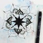 How to Draw a Mandala with Uni Pin Pens image number 1