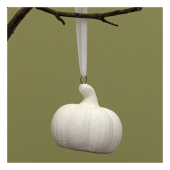 Hanging Ceramic Pumpkin Decoration 5cm