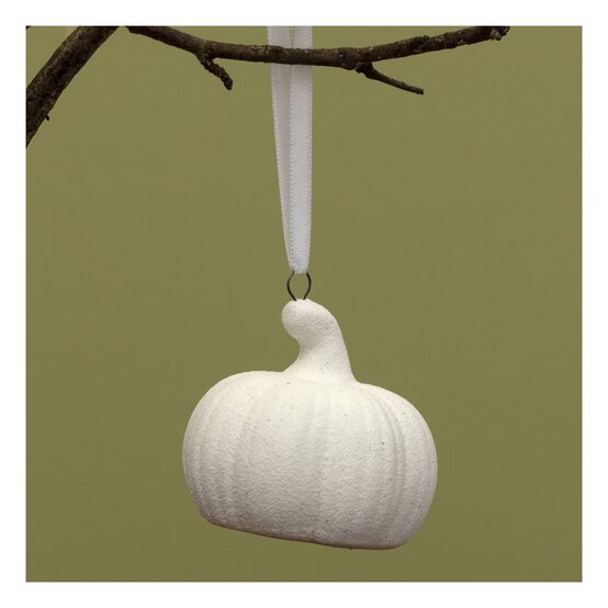 Hanging Ceramic Pumpkin Decoration 5cm image number 1