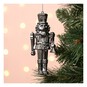 Hanging Black Nutcracker Decoration 12cm image number 1