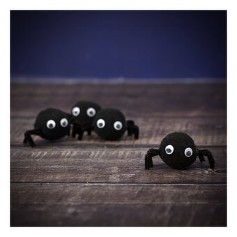 Black Spider Embellishments 4 Pack