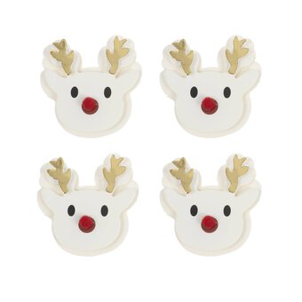 3D Reindeer Card Toppers 4 Pack 