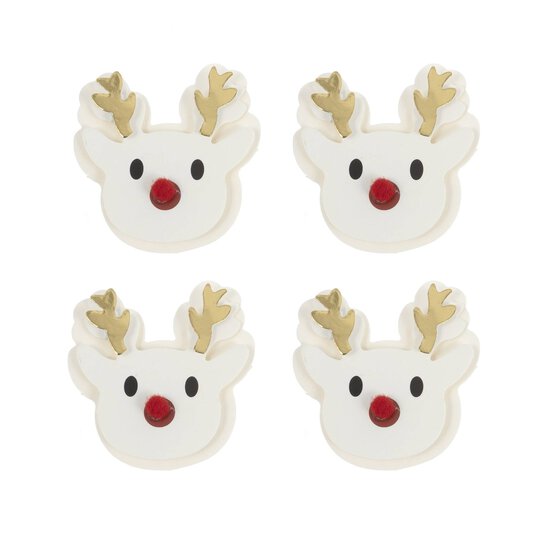 3D Reindeer Card Toppers 4 Pack  image number 1
