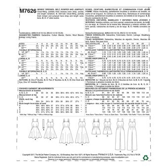 McCall’s Dress and Jumpsuit Sewing Pattern M7626 (12-20) image number 2