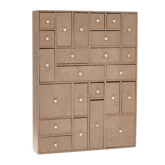 Mixed Wooden Advent Calendar Drawers image number 1